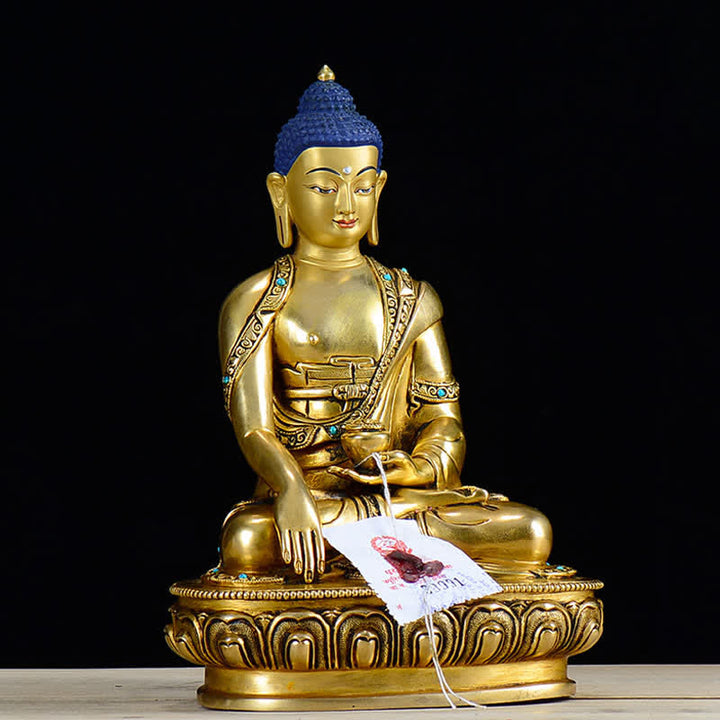Buddha Shakyamuni Compassion Copper Statue Decoration - image 1