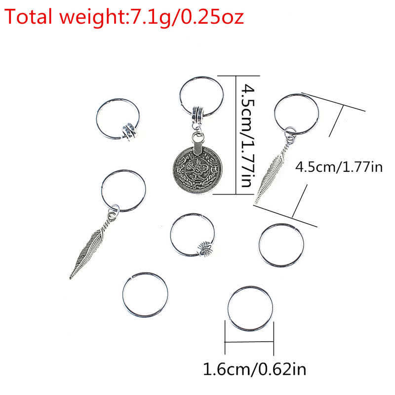 Antique Leaf Coins Beads Barrette Hair Pins Decoration - image 6