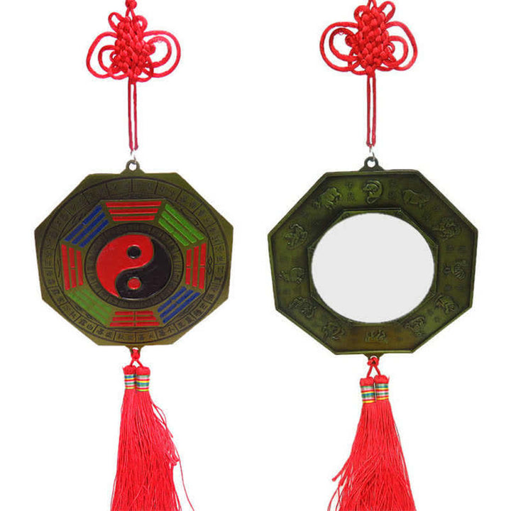 Feng Shui Bagua Map Chinese Knotting Harmony Energy Map Mirror - 13CM Bagua Map - image 21
