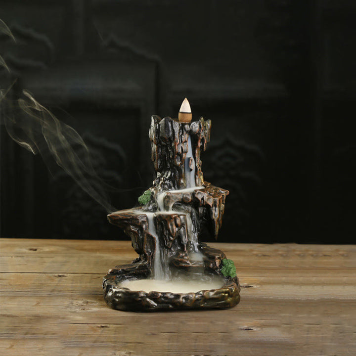 Waterfall Backflow Incense Burner Mountain Tower Incense Holders - image 6