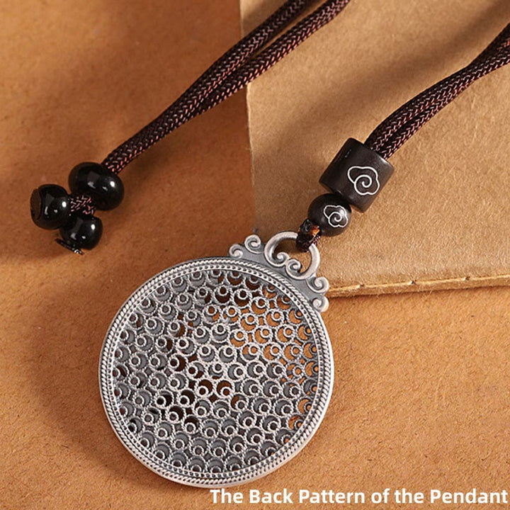 Buddha Stones 990 Sterling Silver Phoenix Luck Protection Necklace Pendant - image 6
