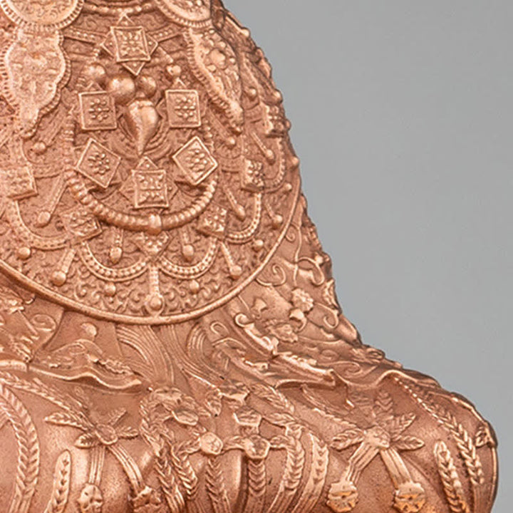Buddha Shakyamuni Figurine Compassion Handmade Copper Statue Decoration - image 9