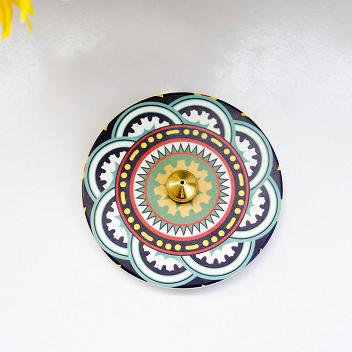 Colorful Pattern Ceramic Blessing Stick Incense Burner - image 13