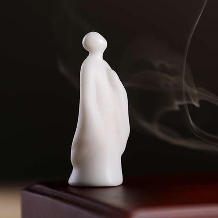 Tibetan Lotus Blessing Ceramic Incense Burner Decoration - image 5