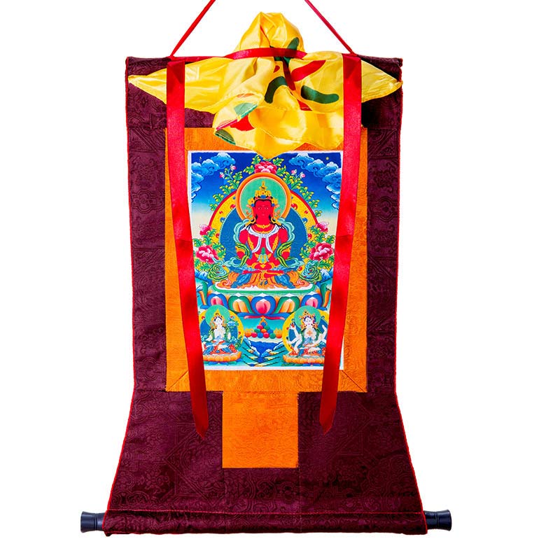 Tibetan Thousand-handed Avalokitesvara Framed Thangka Blessing Decoration - 2m - image 0