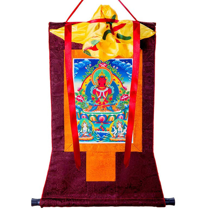Tibetan Thousand-handed Avalokitesvara Framed Thangka Blessing Decoration - 2m - image 0