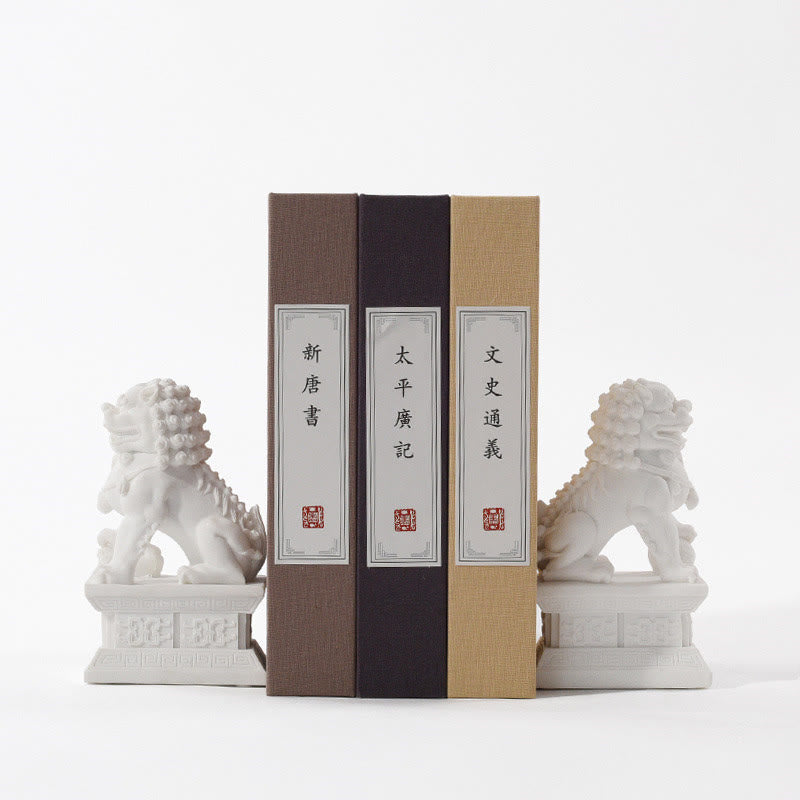 2Pcs Lion Statue Courage Strength Resin Home Office Decoration - image 6