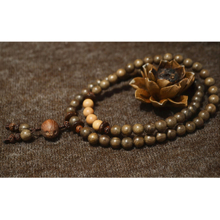 Tibetan Sandalwood Protection Charm Mala Bracelet - image 5
