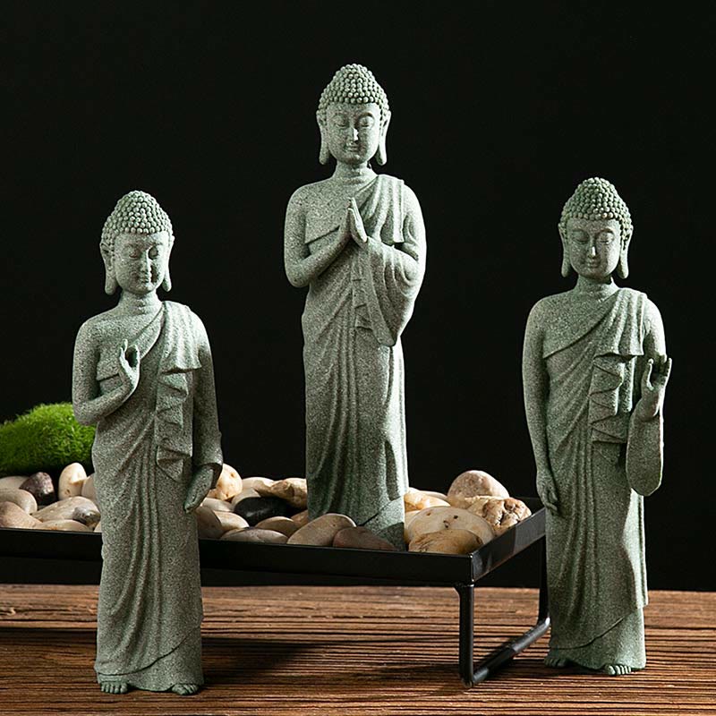 Tibetan Meditation Contemplation Buddha Serenity Compassion Statue Figurine Decoration - image 12