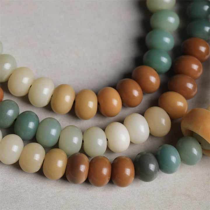 Buddha Stones 108 Mala Beads Gradient Bodhi Seed Buddha Hand Engraved Peace Bracelet - image 5