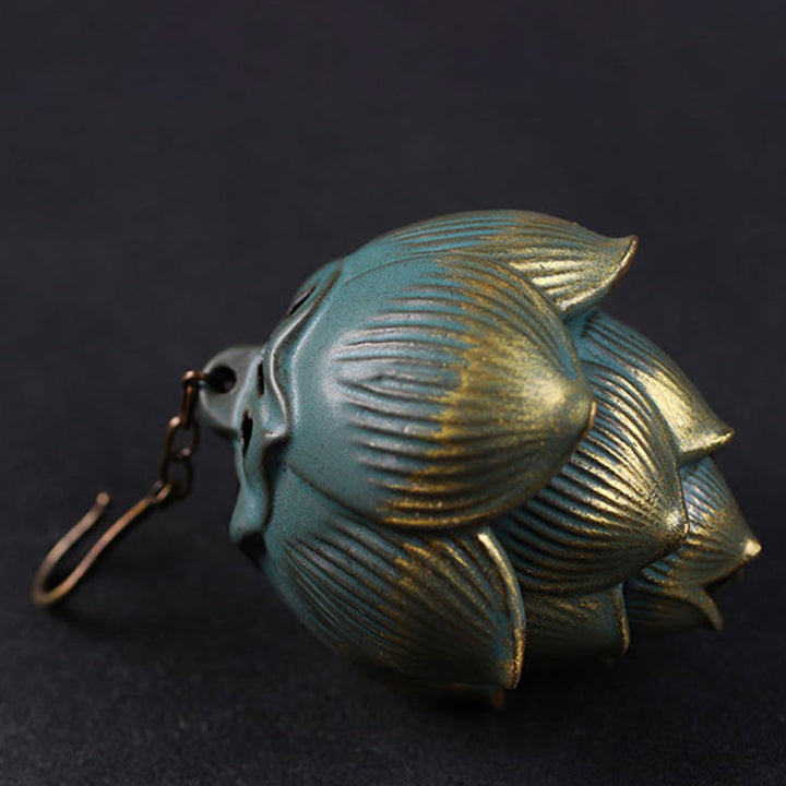 Buddha Stones Lotus Meditation Hanging Incense Burner Decoration - image 3