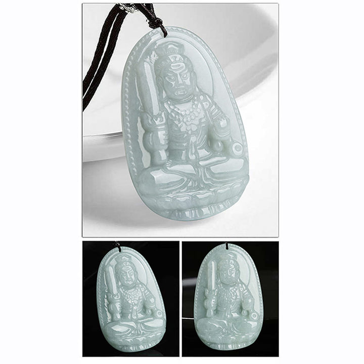 Buddha Stones Chinese Zodiac Natal Buddha Jade Wealth Prosperity Necklace Pendant - image 16