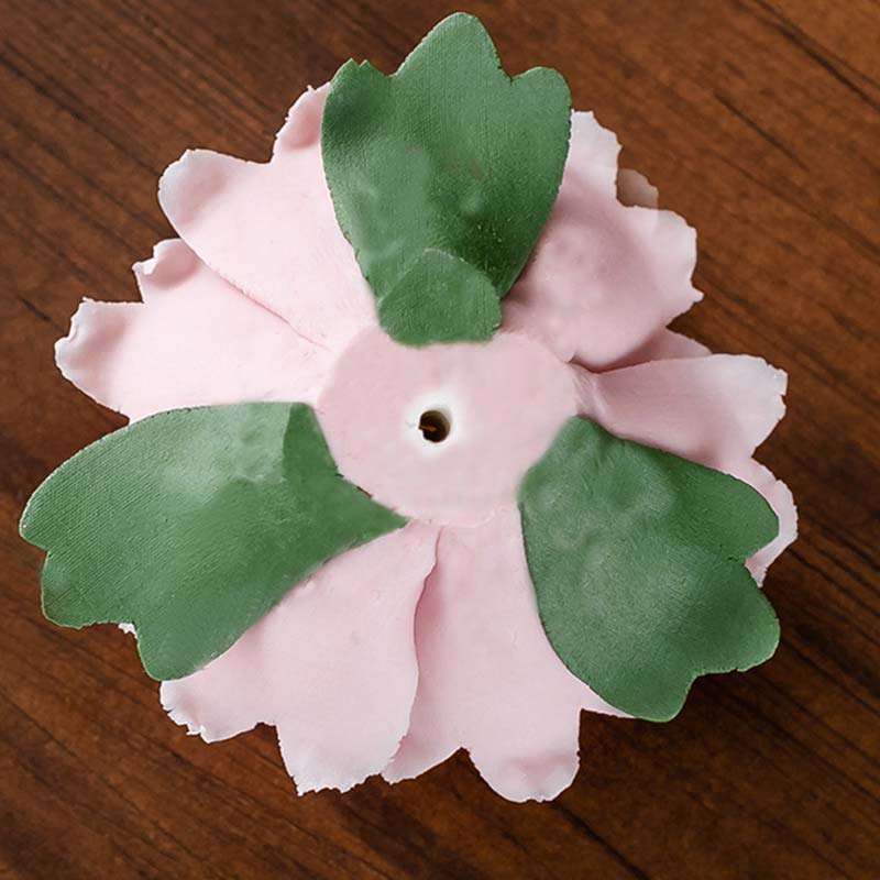 Tibetan Lotus Blessing Ceramic Stick Incense Burner Decoration - image 6