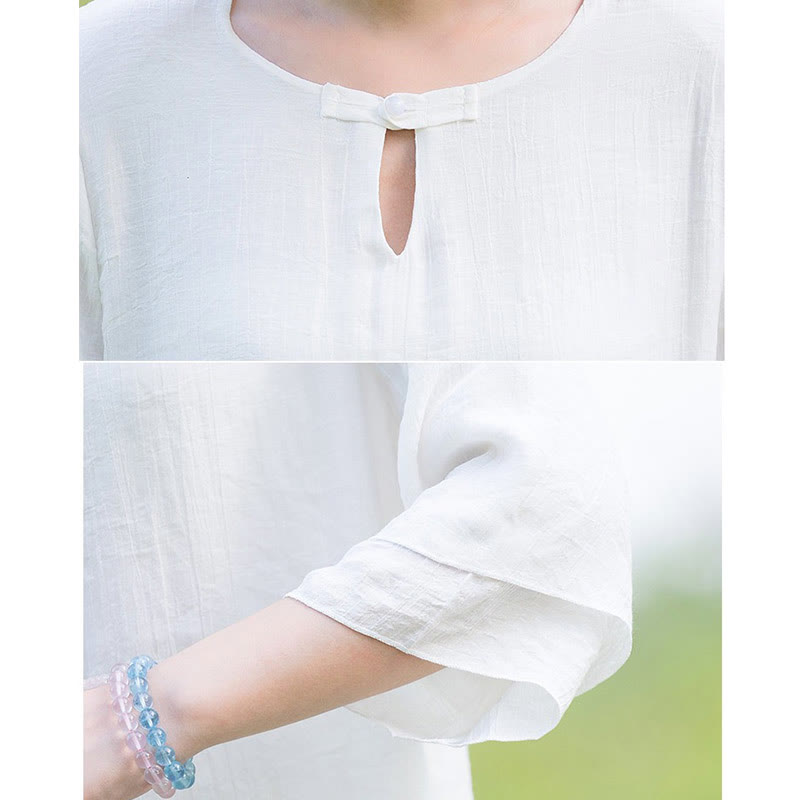 Tai Chi Meditation Prayer Zen Spiritual Morning Practice Clothing Women's Set - image 3