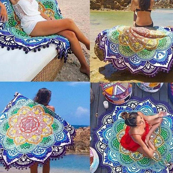 Buddha Stones Tibetan Mandala Harmony Mat Decoration - image 0