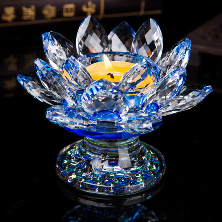 Tibetan Lotus Candlestick Ornament - 7 - image 9