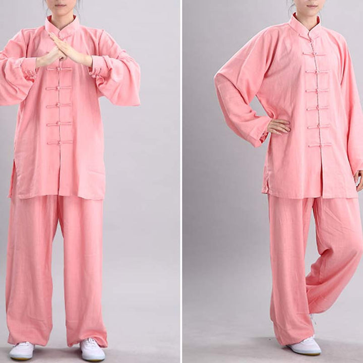 Buddha Stones Meditation Zen Prayer Spiritual Tai Chi Qigong Practice Unisex Embroidery Clothing Set - image 9
