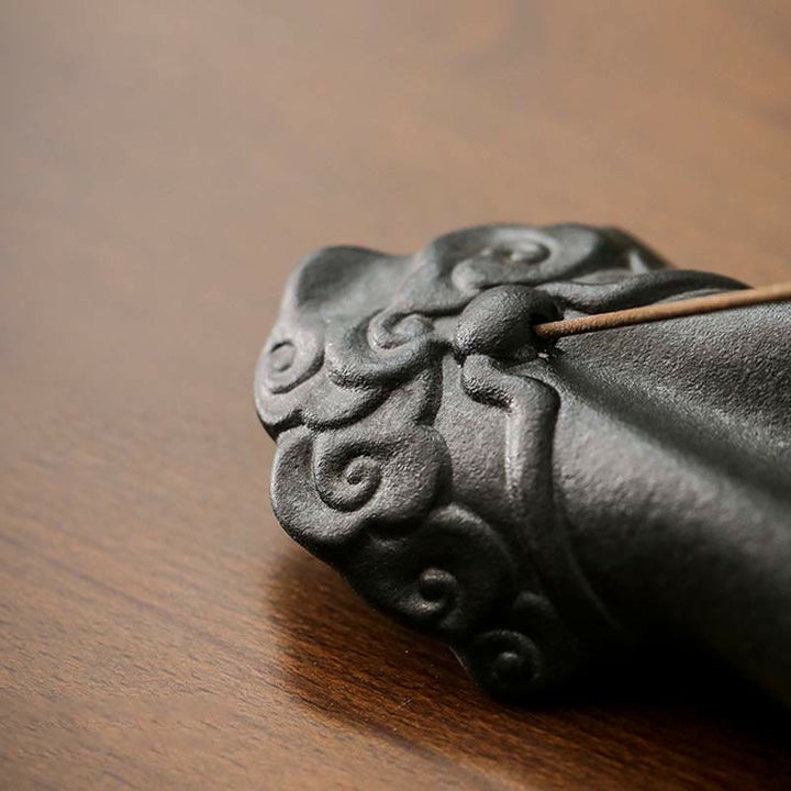 Buddha Hand Ceramic Auspicious Clouds Blessing Incense Burner - image 4