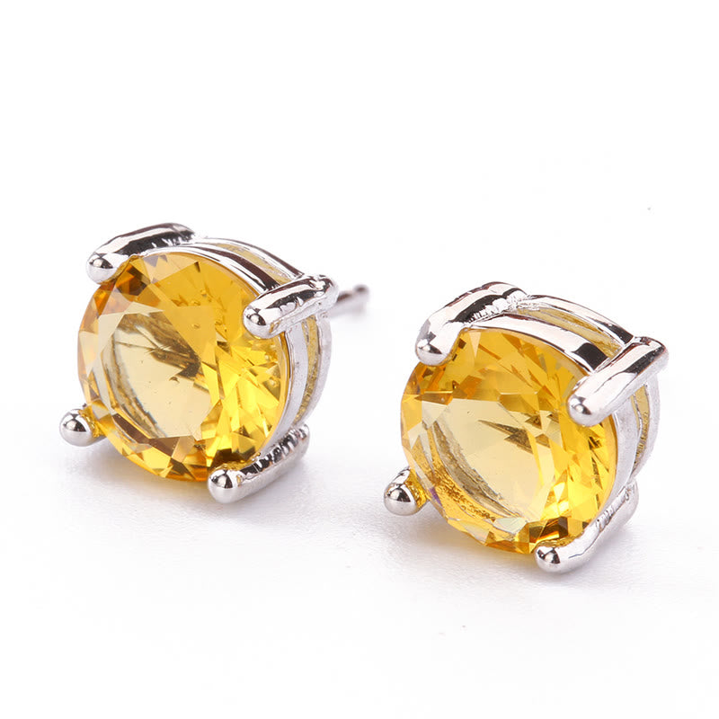 Buddha Stones Natural Various Gemstone Amethyst Love Earrings - image 9