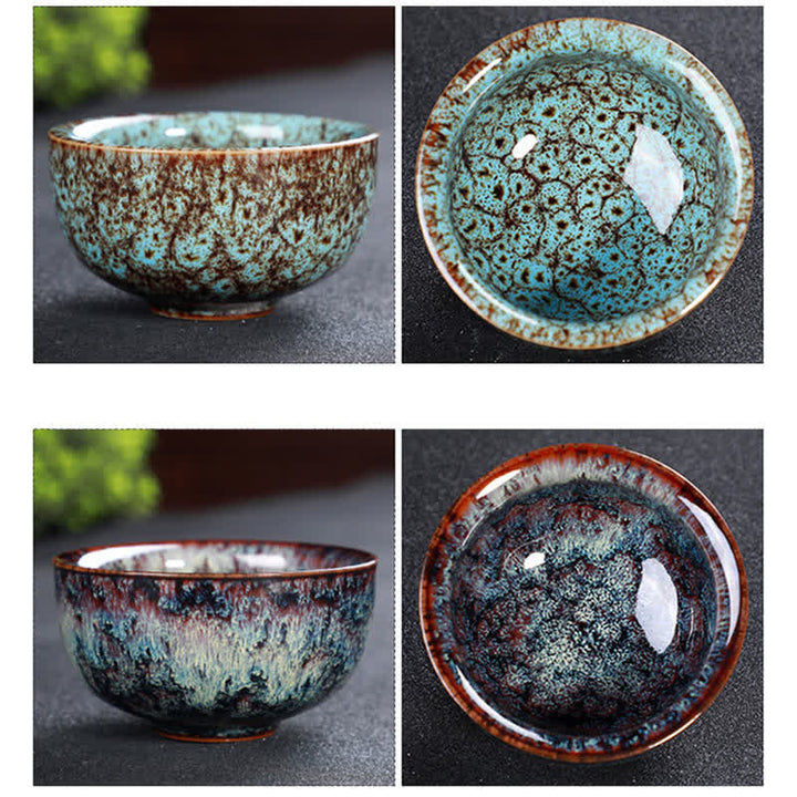 Buddha Stones Colorful Ceramic Teacup Home Office Tea Cups