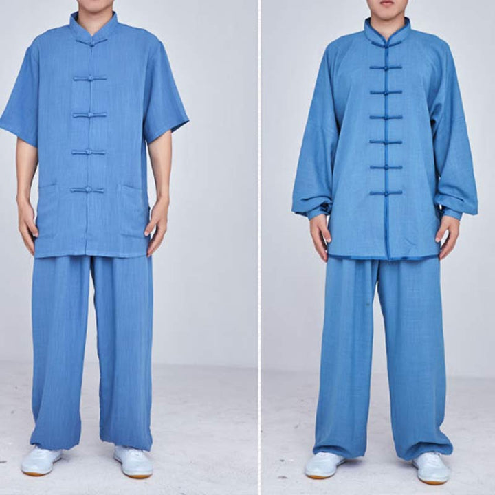 Buddha Stones Meditation Zen Prayer Spiritual Tai Chi Qigong Practice Unisex Embroidery Clothing Set - image 35