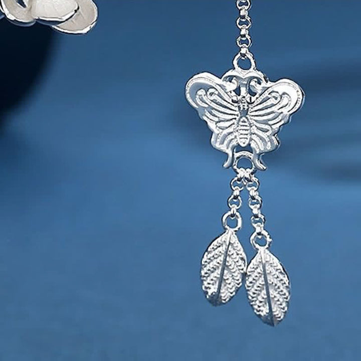 Plum Blossom Butterfly Love Freedom Tassel Hairpin - image 6