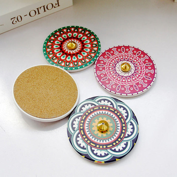 Colorful Pattern Ceramic Blessing Stick Incense Burner - image 2