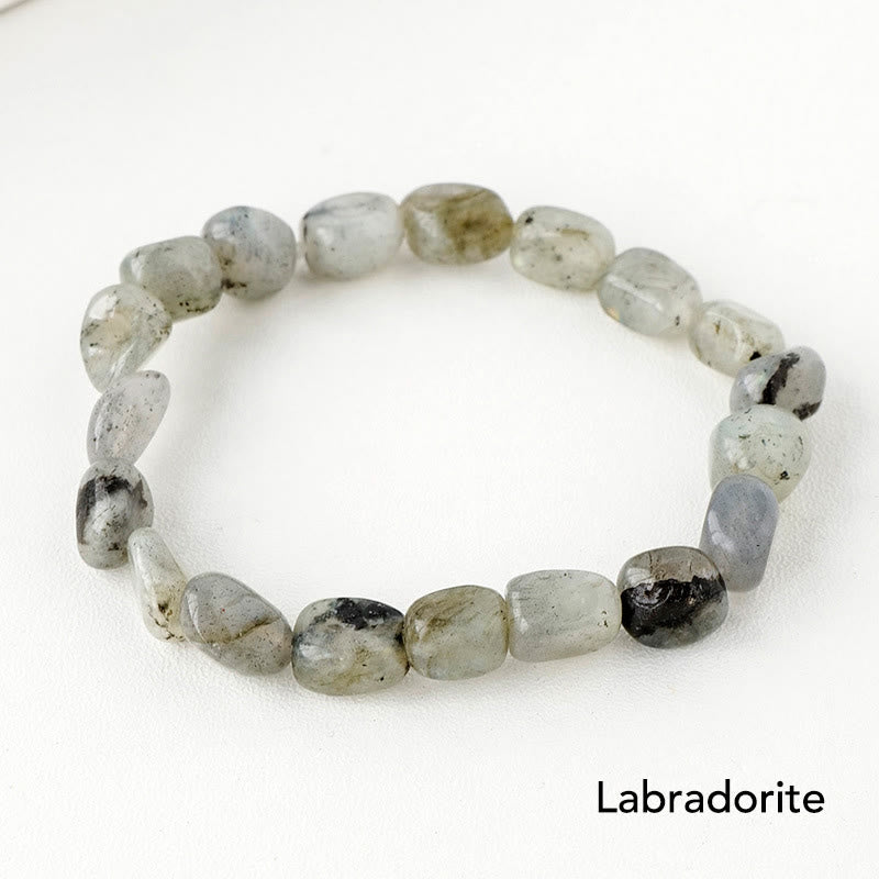 Natural Irregular Shape Crystal Stone Spiritual Awareness Bracelet