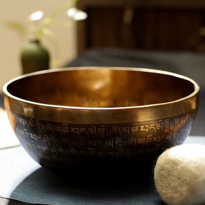 Sutra Singing Bowl Handcrafted for Healing and Meditation Positive Energy Sound Bowl Set - image 5