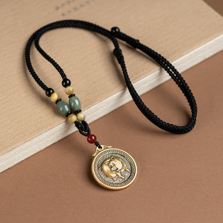 12 Chinese Zodiac Blessing Wealth Fortune Necklace Pendant - Pig - image 24