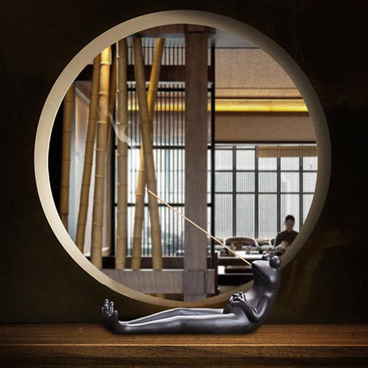 Meditation Frog Ceramic Spiritual Healing Incense Burner - image 8