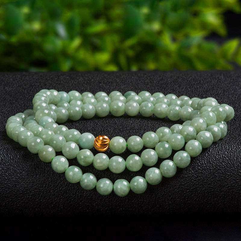 108 Beads Jade Luck Bracelet Mala - image 5