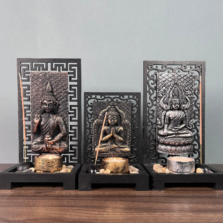 Buddha Stones Buddha Compassion Serenity Home Resin Prayer Altar Decoration - image 2