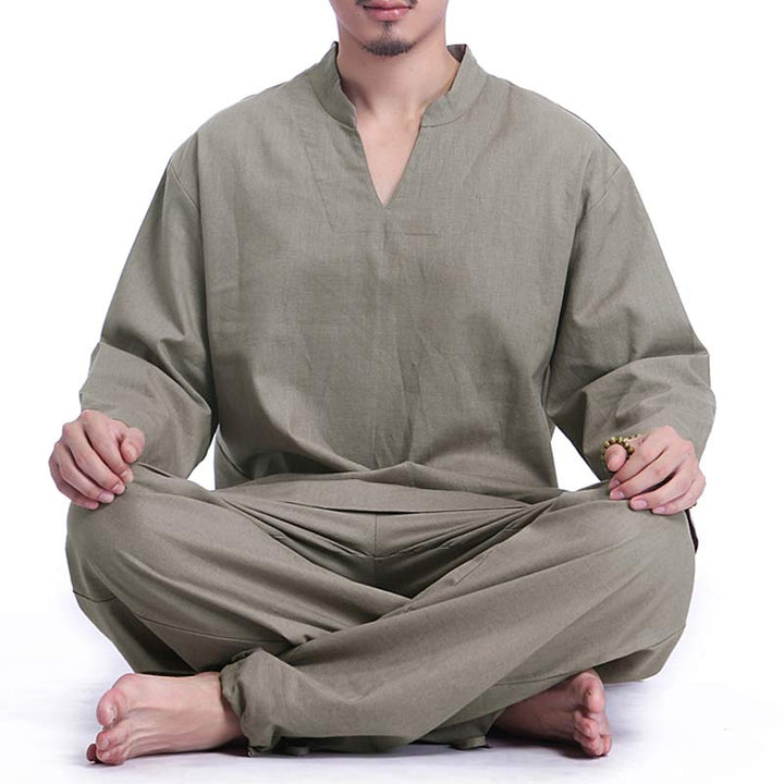 Meditation Prayer Spiritual Zen Practice Yoga Clothing Men's Set