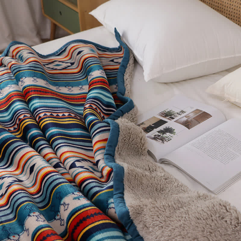 Geometric Warm Soft Bed Throw Blanket - image 13