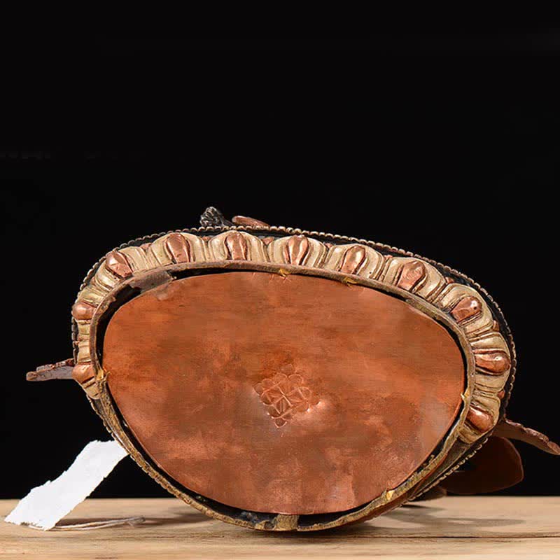 Bodhisattva Chenrezig Four-armed Avalokitesvara Protection Copper Statue Decoration - image 13