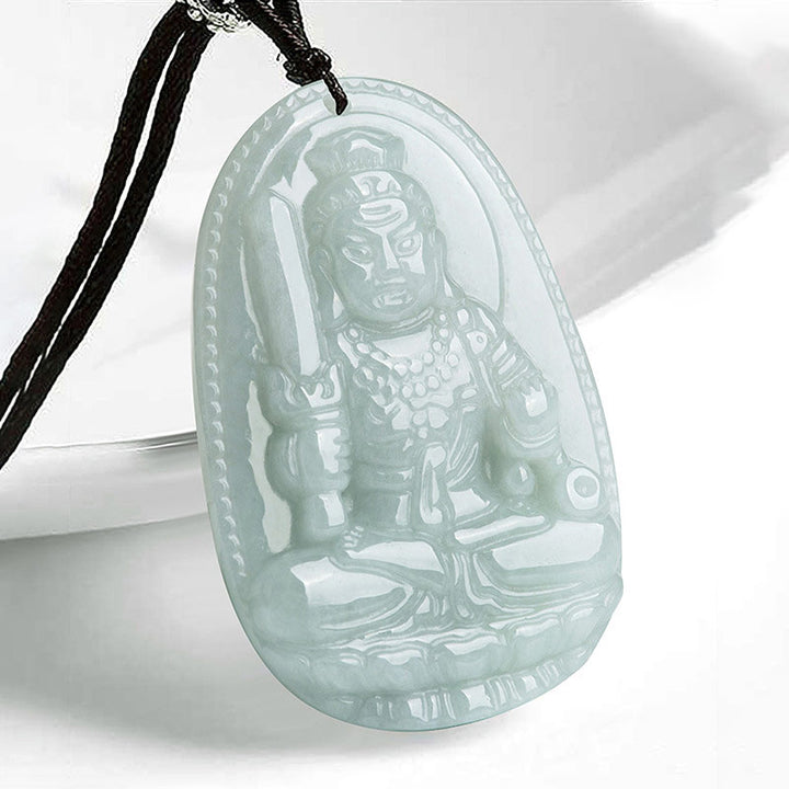 Buddha Stones Chinese Zodiac Natal Buddha Jade Wealth Prosperity Necklace Pendant - Rooster - image 15