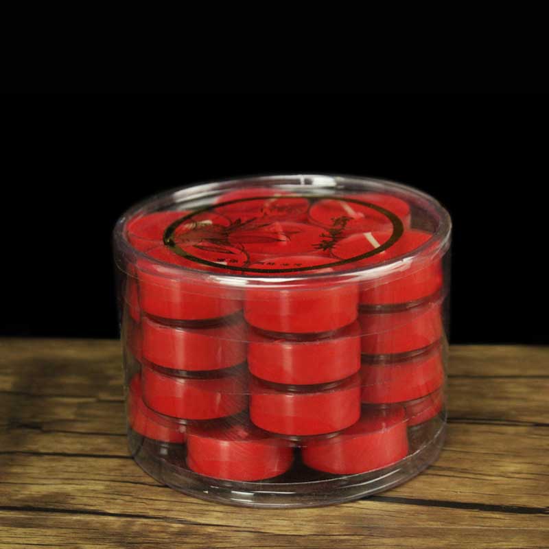 Meditation Prayer Altar Lotus Flower Candle Holder Buddhist Temple Rituals Use Items - 28Pcs Red Candle - image 17