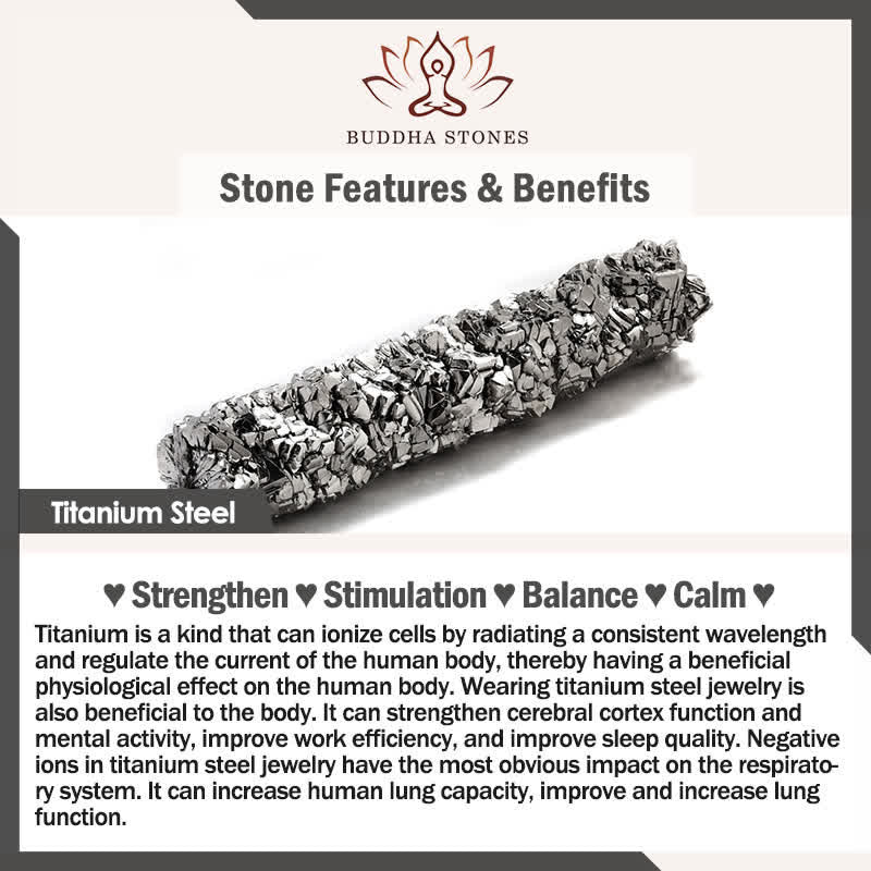 Buddha Stones Leather Double Layer Titanium Steel Balance Magnetic Buckle Bracelet - image 6