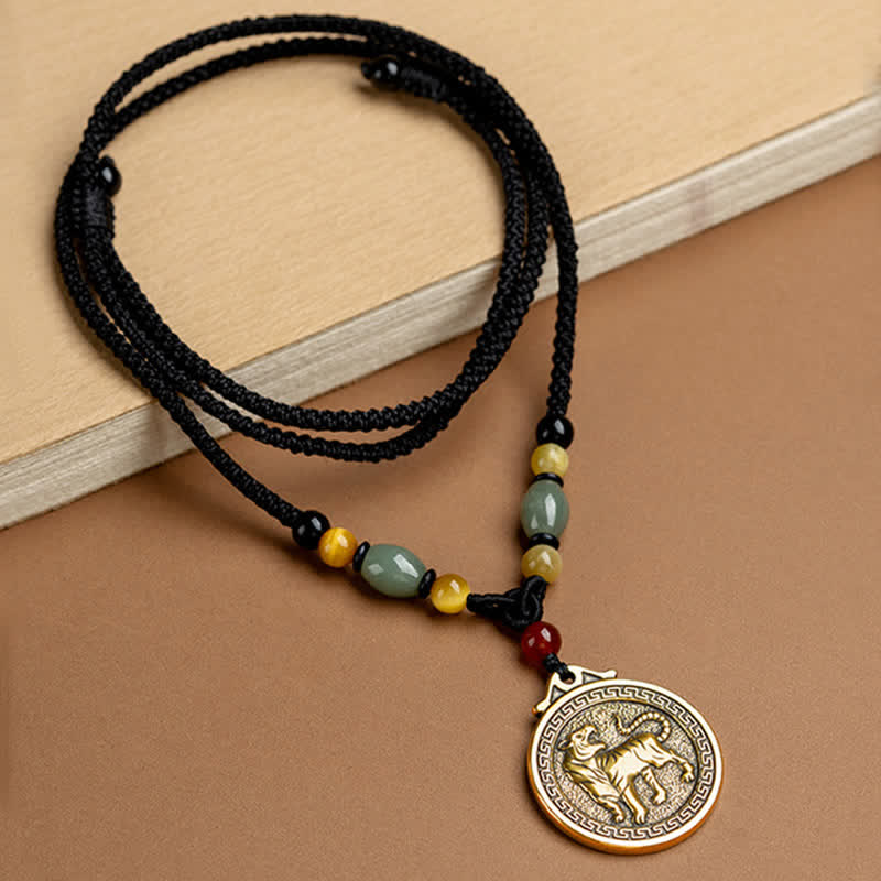 12 Chinese Zodiac Blessing Wealth Fortune Necklace Pendant - image 12