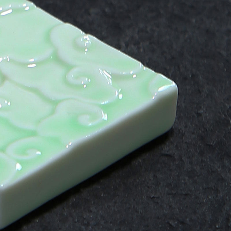 Buddha Stones Mini Auspicious Clouds Design Healing Stick Ceramic Small Incense Burner Decoration - image 4