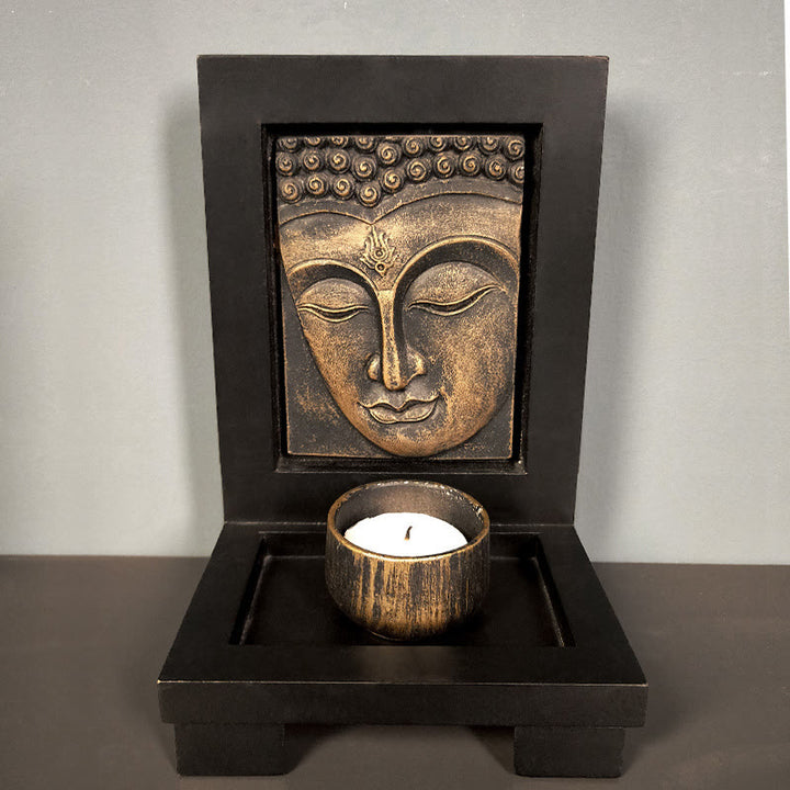 Buddha Stones Buddha Compassion Serenity Home Prayer Altar Zen Decoration - Bronze Buddha - image 3