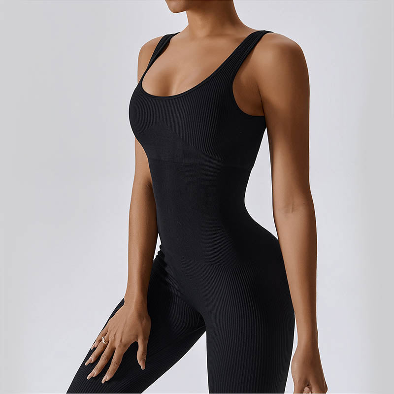 Buddha Stones Seamless High Stretch Jumpsuit Sports Fitness Yoga Women Bodysuit