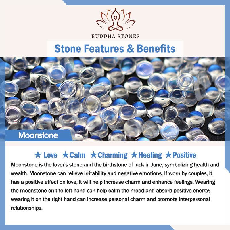 Buddha Stones Natural Strawberry Quartz Cat Paw Claw Colorful Rutilated Quartz Moonstone Love Bracelet - image 10
