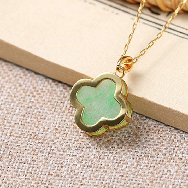Buddha Stones "May Luck and Joy Be With You" Jade Necklace Includes Gift Message Card - image 9