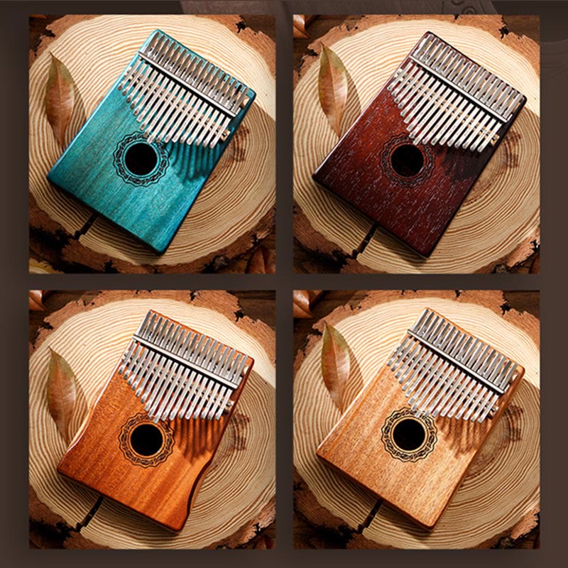 Kalimba 17 Keys Thumb Piano Mahogany Wood Acacia Walnut Portable Finger Piano