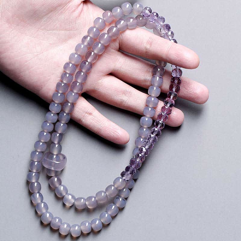 Natural Amethyst Crystal Meditation Healing Bracelet - image 2