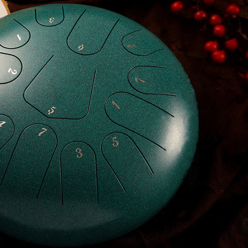 Buddha Stones Steel Tongue Drum Sound Healing Mindfulness Meditation Yoga Drum Kit 11 Note 8 Inch - image 11