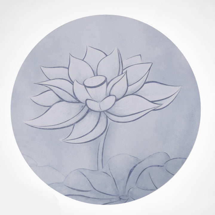 Buddha Stones Lotus Mandala Pattern Foldable Yoga Meditation Seat Mat Home Decoration - LOTUS SYMBOL - Gray - image 8