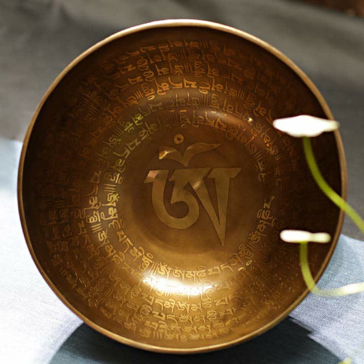 Sutra Singing Bowl Handcrafted for Healing and Meditation Positive Energy Sound Bowl Set - image 0